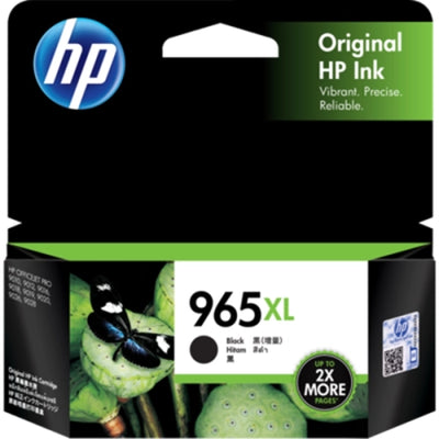Genuine HP 965XL Black High Capacity Ink Cartridge 3JA84AA 2,000 Pages