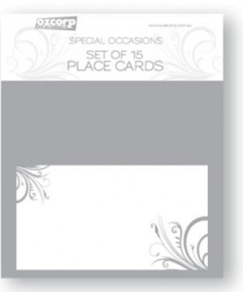 Ozcorp Silver Place Card Set