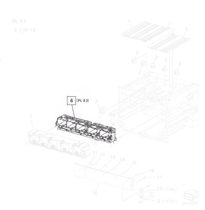 Genuine Fuji Xerox Dispenser Assy CMYK (094K92852, 094K94582)