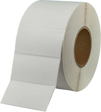 100 x 50mm Direct Thermal Perforated Labels - 3000/Roll - 76mm Core, Permanent Sticky
