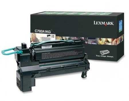 Lexmark C792A1KG Black Genuine Toner Cartridge 6K Print Yield