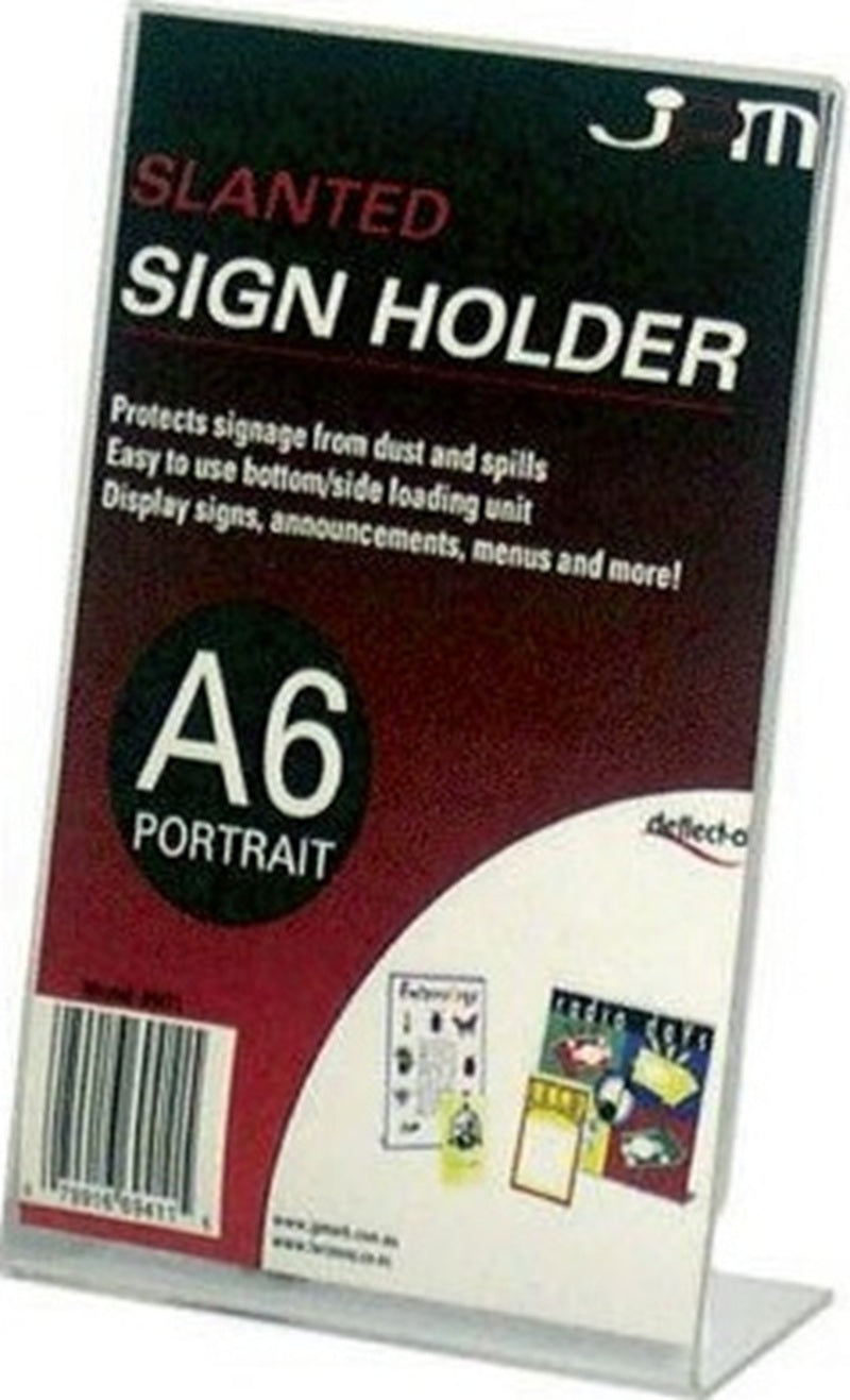 Deflect-O Document Holder A6 Slanted Single Sided Portrait