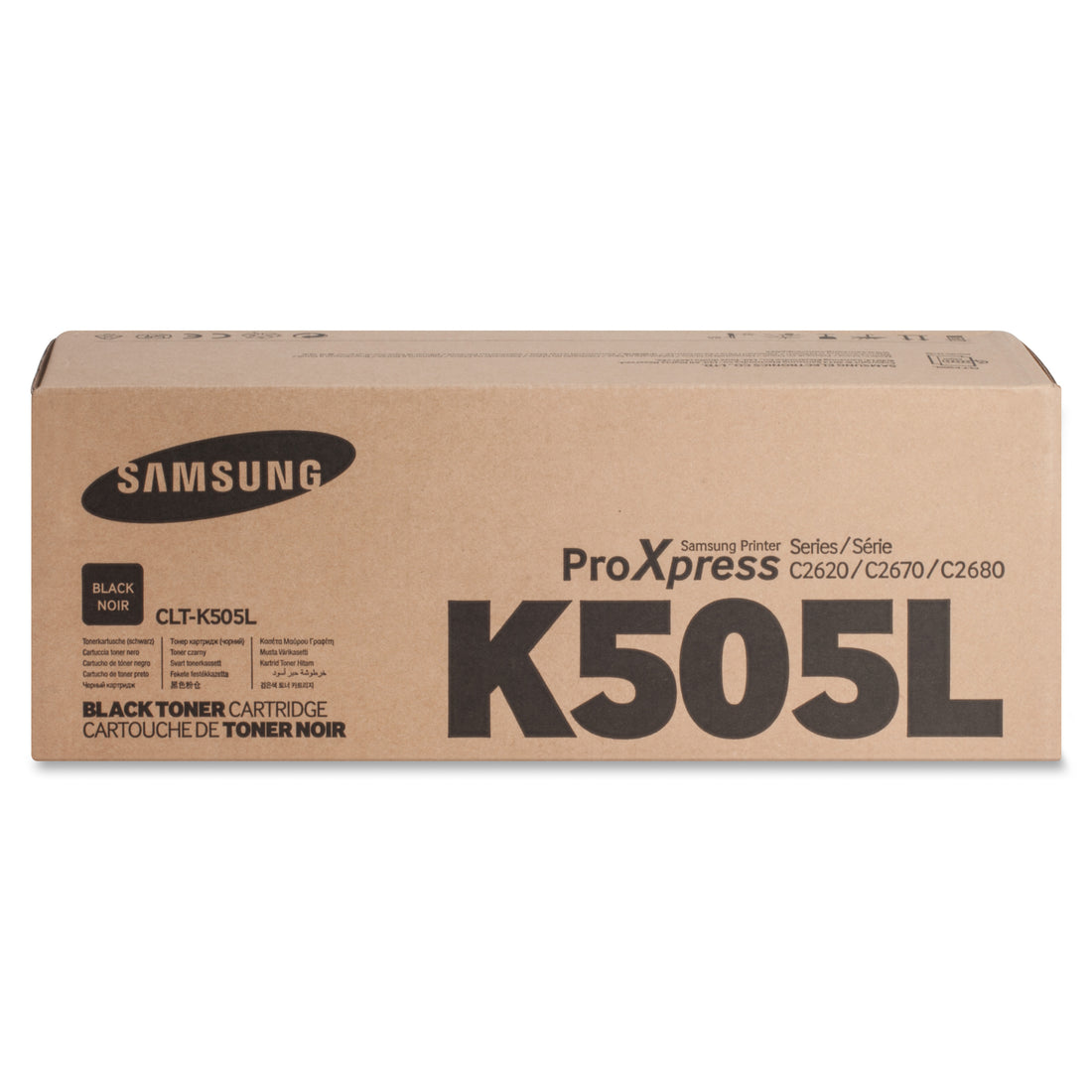 Genuine Samsung SLC2620 SLC2670 SLC2680 CLTK505L Black Toner Cartridge 6,000 Print