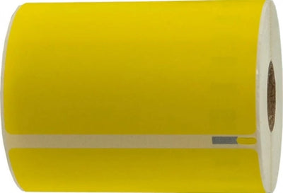 104mm x 159mm Direct Thermal Yellow Labels - 220/Roll - 25mm Core - Suitable Zebra / Sato