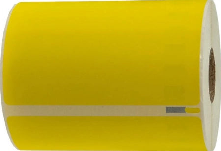 104mm x 159mm Direct Thermal Yellow Labels - 220/Roll - 25mm Core - Suitable Zebra / Sato