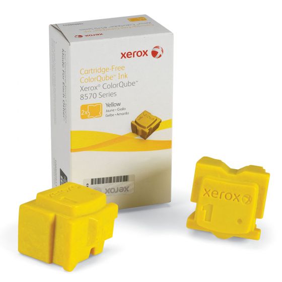 Genuine Fuji Xerox ColorQube 8570 Yellow Ink Sticks 108R00943 4,400 Print