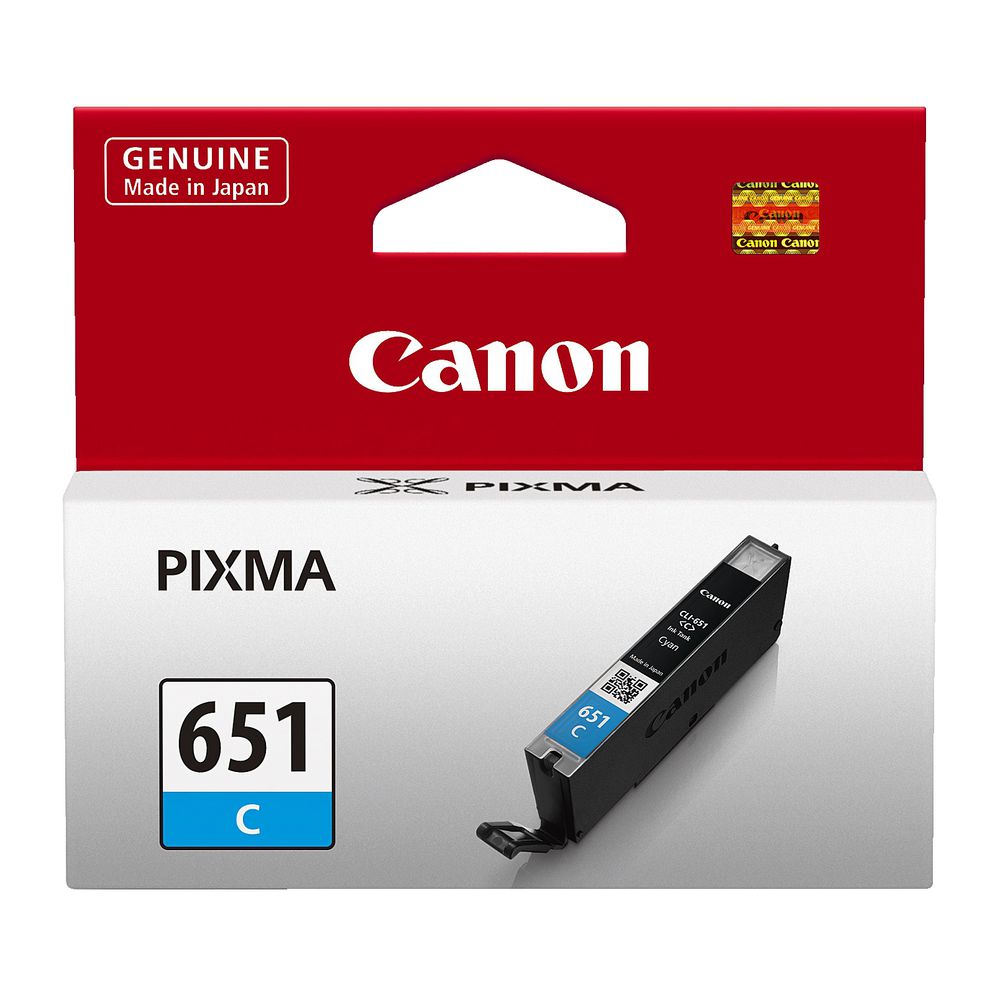Genuine Canon CLI651C Cyan Ink Cartridge 332 Print