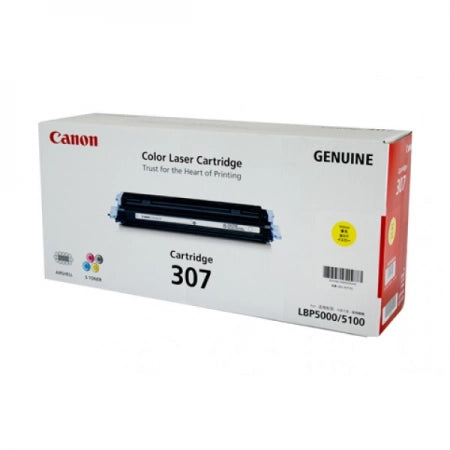 Genuine Canon CART307Y Yellow Toner Cartridge 2,000 Prints