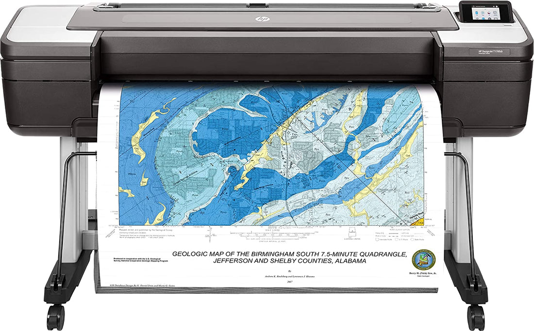 HP 44" DesignJet T1700DR PostScript InkJet Printer 1VD88A