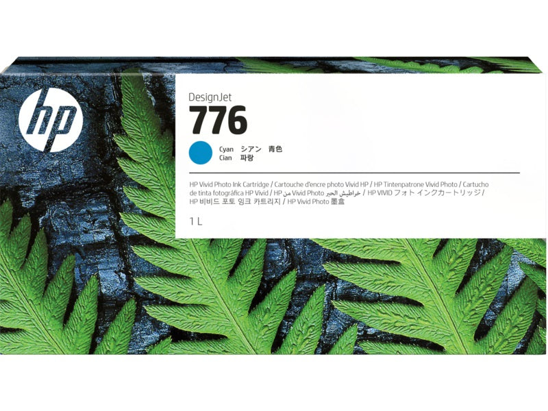 Genuine HP 776b Cyan Ink Cartridge 1XB15A