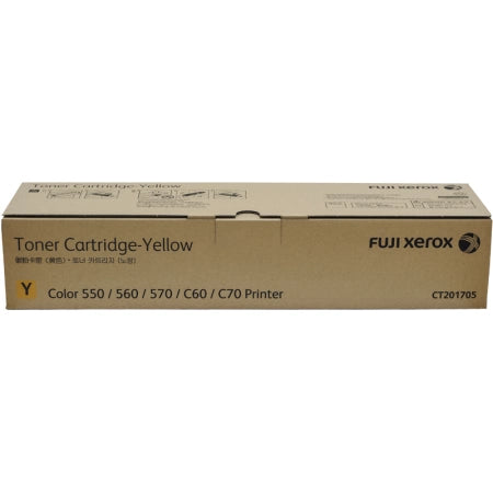Genuine Fuji Xerox 550 CT201705 Yellow Toner Cartridge 30,000 Prints