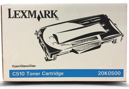 Lexmark C510 Genuine Cyan Toner Cartridge 20K0500 - 3k Print Yield