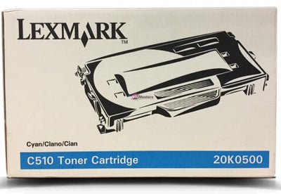 Lexmark C510 Genuine Cyan Toner Cartridge 20K0500 - 3k Print Yield