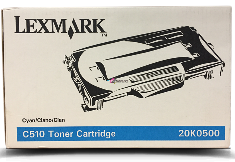 Lexmark C510 Genuine Cyan Toner Cartridge 20K0500 - 3k Print Yield