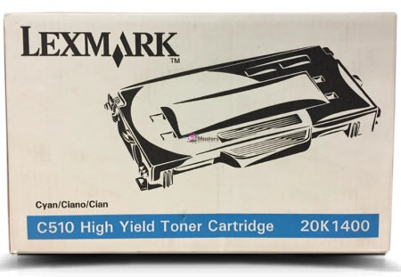 Lexmark C510 Genuine Cyan Toner Cartridge 20K1400 - 6.6k Print Yield