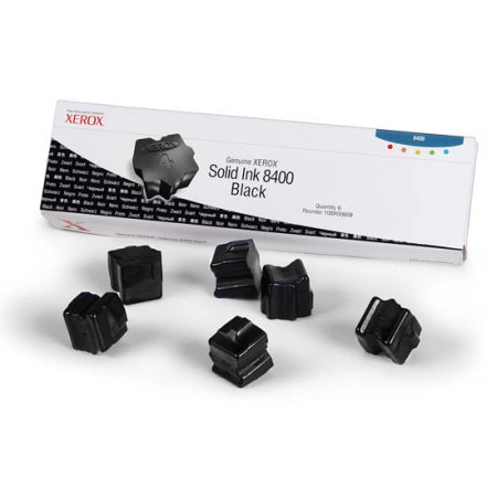 Genuine Fuji Xerox Phaser 8400 108R00897 Black Ink Cartridge 6,800 Prints