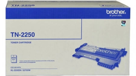 Genuine Brother TN2250 Toner Cartridge 2600 Prints