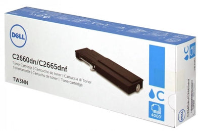 Dell (C2660dn/C2665dnf) TW3NN Cyan Genuine Toner Cartridge 4K Print Yield