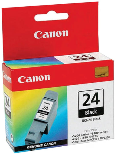 Genuine Canon BCI24BK Black Ink Cartridge 130 Prints