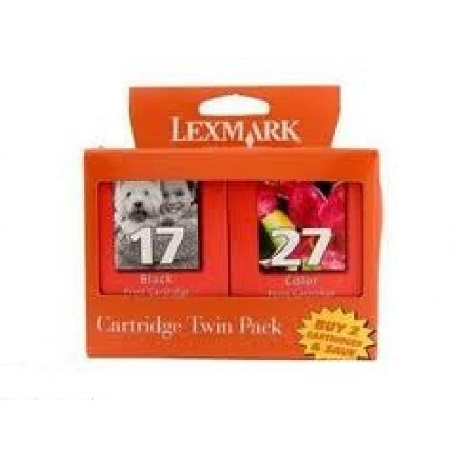 Lexmark 17 & 27 Twin Pack - Ink Cartridge (TPANZ02) (Genuine)
