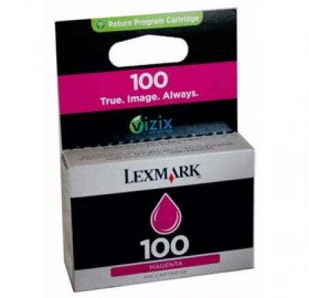 Lexmark #100 14N0901AAN Genuine Magenta Ink Cartridge 200 Print Yield