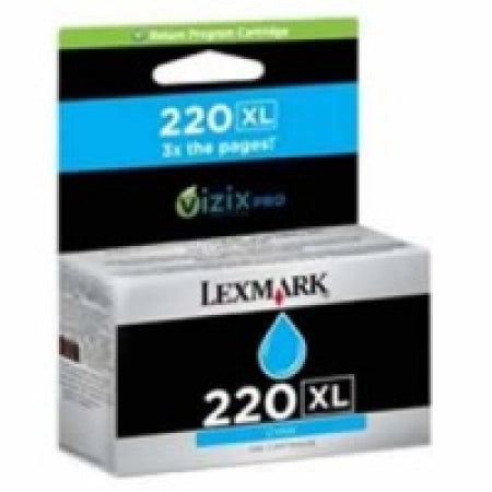 Lexmark 14L0175AAN 220XL 4000 5500 Cyan Genuine Toner Cartridge 1,600 Yield