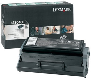 Lexmark E220 Black Prebate Toner Cartridge 12S0400 2,500 Yield (Genuine)