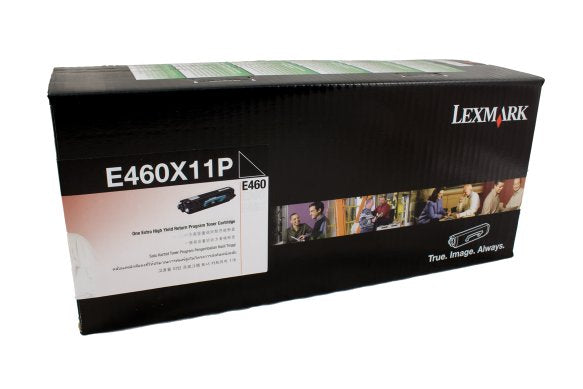 Genuine Lexmark E460X11P Black Toner Cartridge 15,000 Yield