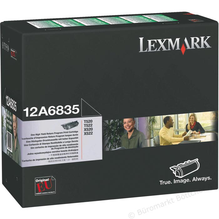 Lexmark 12A6835 Genuine Toner Cartridge 20,000 Yield