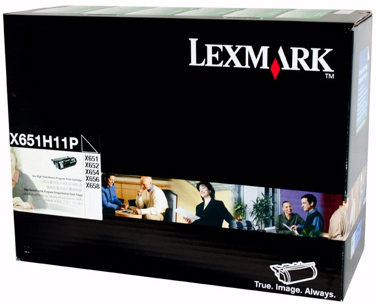 Genuine Lexmark X651H11P Black Toner Cartridge 25,000 Page