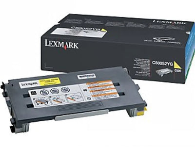 Lexmark C500S2YG Yellow Genuine Toner Cartridge 1,500 Yield