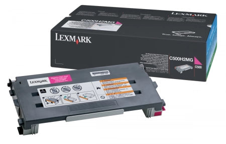 Lexmark C500H2MG Magenta Genuine Toner Cartridge 3,000 Yield
