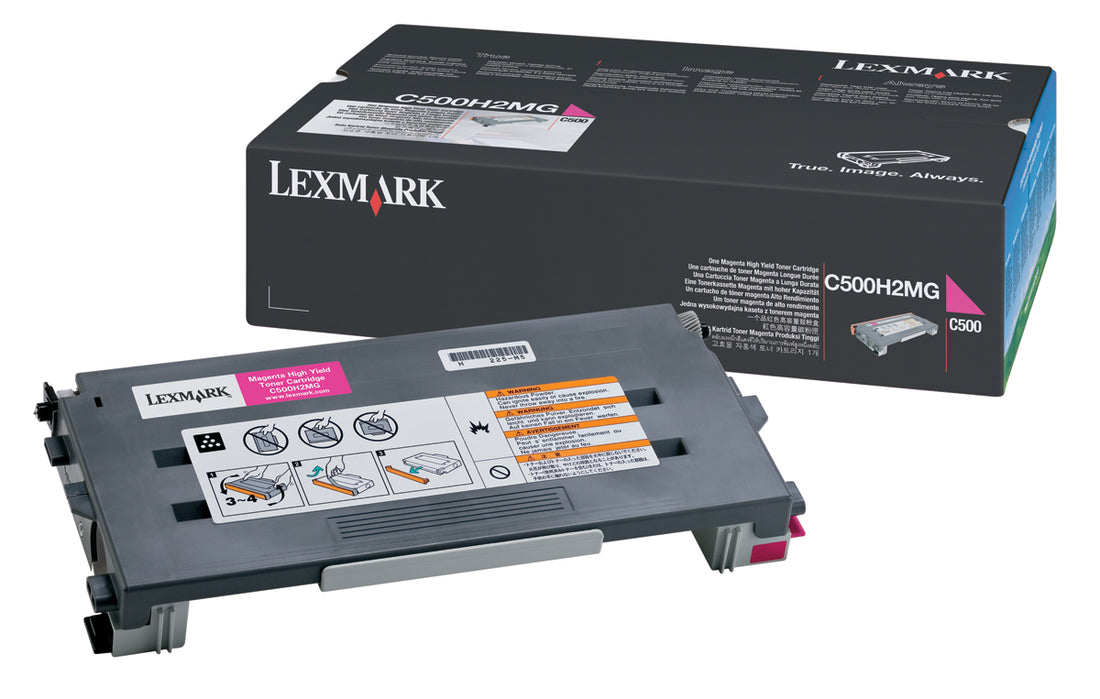 Lexmark C500H2MG Magenta Genuine Toner Cartridge 3,000 Yield