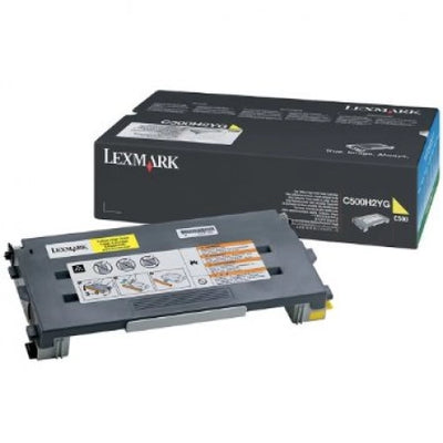 Lexmark C500H2YG Yellow Genuine Toner Cartridge 3,000 Yield