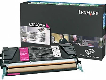 Genuine Lexmark C5240MH Magenta Toner Cartridge 5,000 Yield