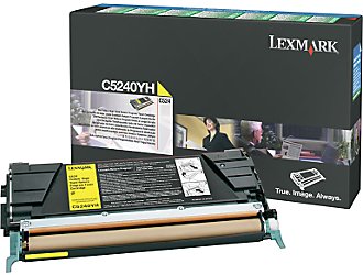 Genuine Lexmark C5240YH Yellow Toner Cartridge 5,000 Yield