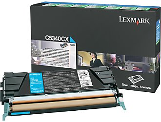 Lexmark C5340CX Cyan Genuine Toner Cartridge 7K Print Yield