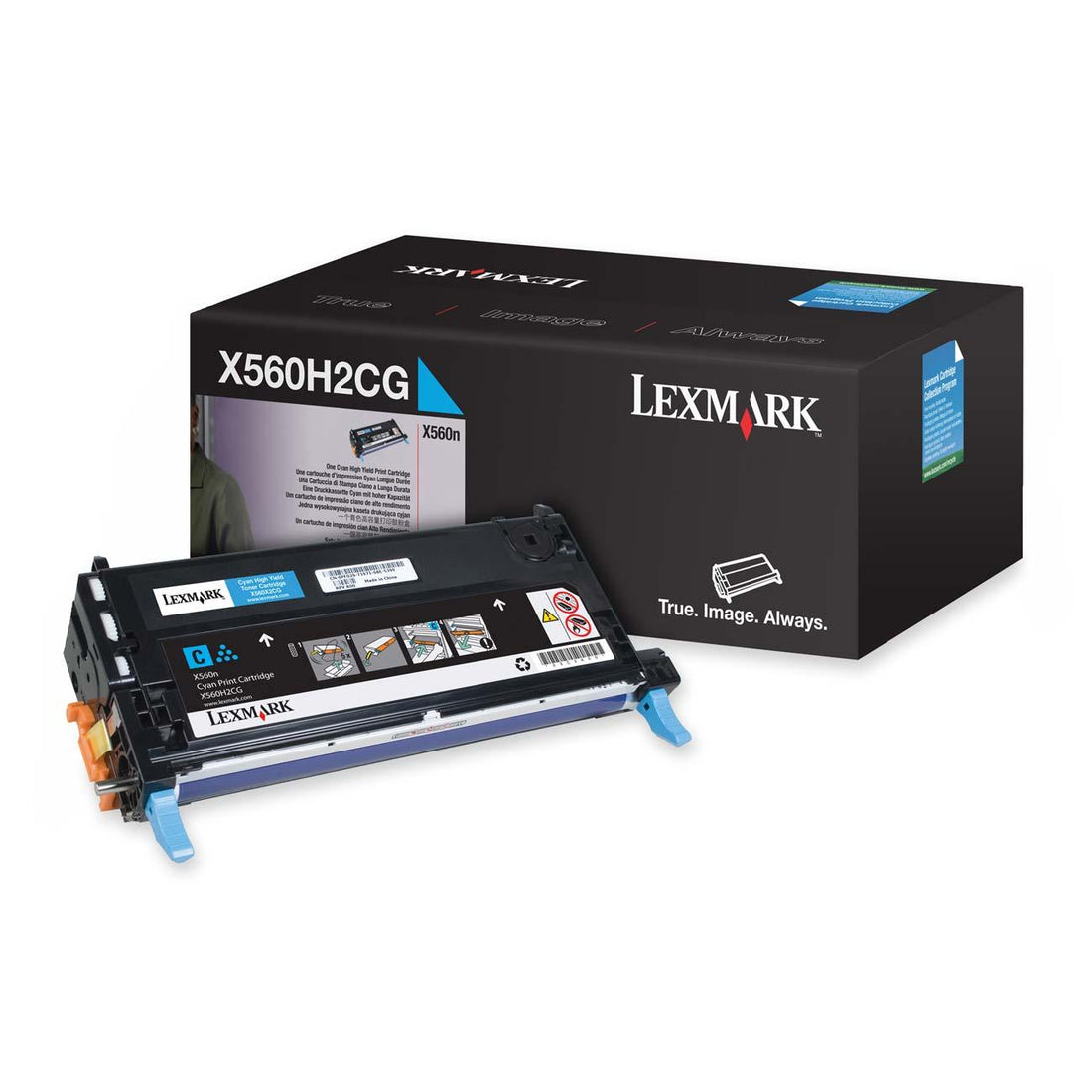 Lexmark X560H2CG Cyan Genuine Toner Cartridge 10,000 page