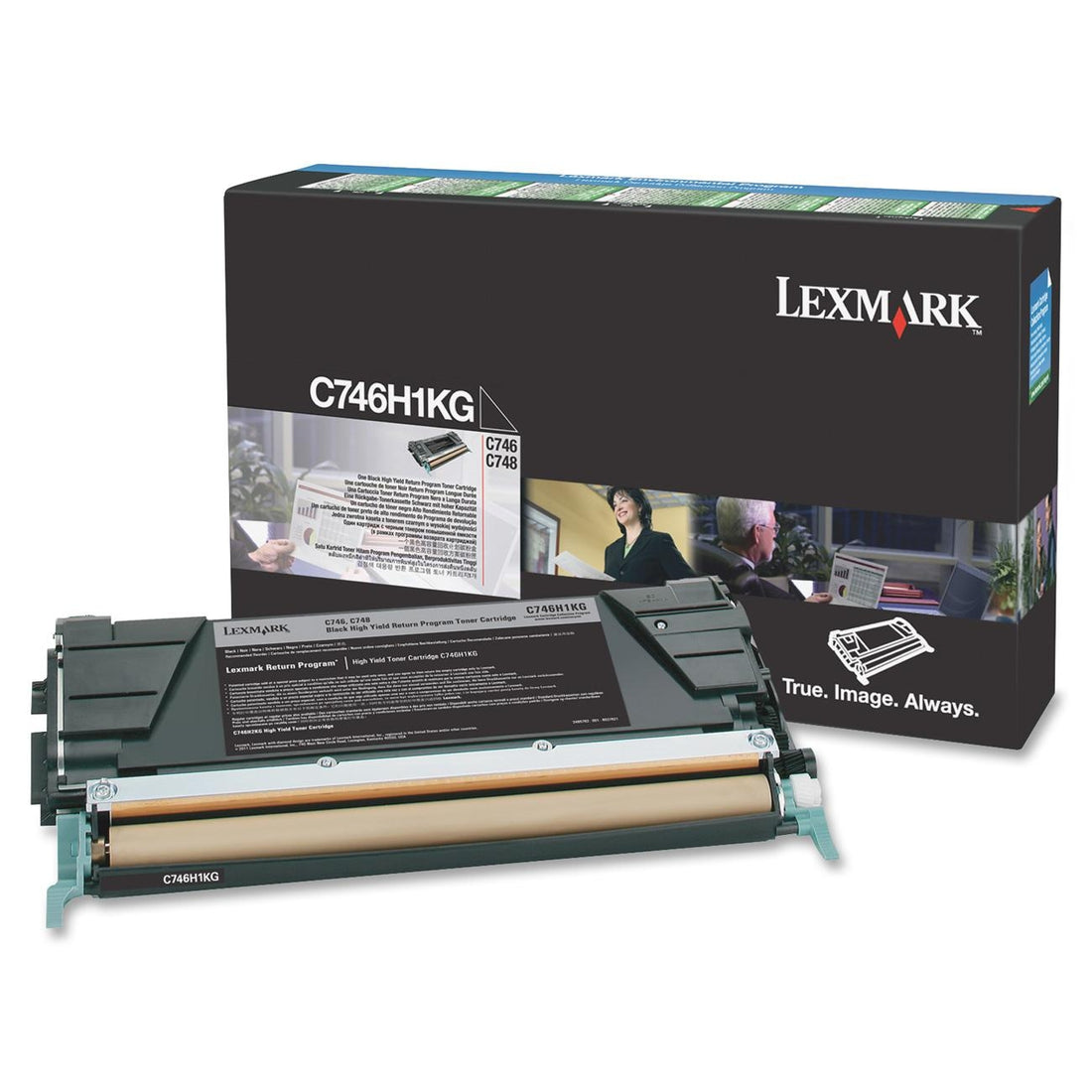 Genuine Lexmark C746H1KG Black Toner Cartridge 12K Print Yield