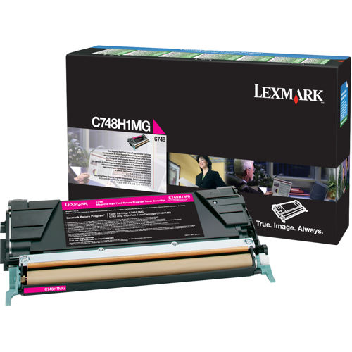 Genuine Lexmark C748 C748H1MG Magenta Toner Cartridge 10K Print Yield
