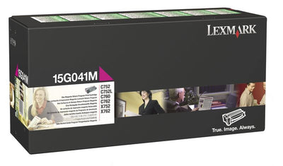 Lexmark 15G041M Magenta Toner Cartridge 6,000 Yield (Genuine)