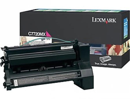 Lexmark C772 X772 C7720MX Magenta Genuine Extra High Yield Toner Cartridge 15,000 Yield