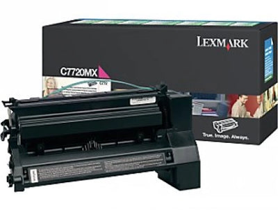 Lexmark C772 X772 C7720MX Magenta Genuine Extra High Yield Toner Cartridge 15,000 Yield