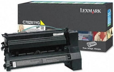 Lexmark C782 X782 C782X1YG Yellow Genuine Toner Cartridge 15,000 Yield