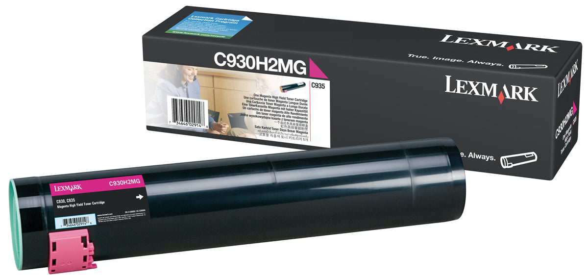Lexmark C935 C930H2MG Magenta Genuine Toner Cartridge 24K Print Yield