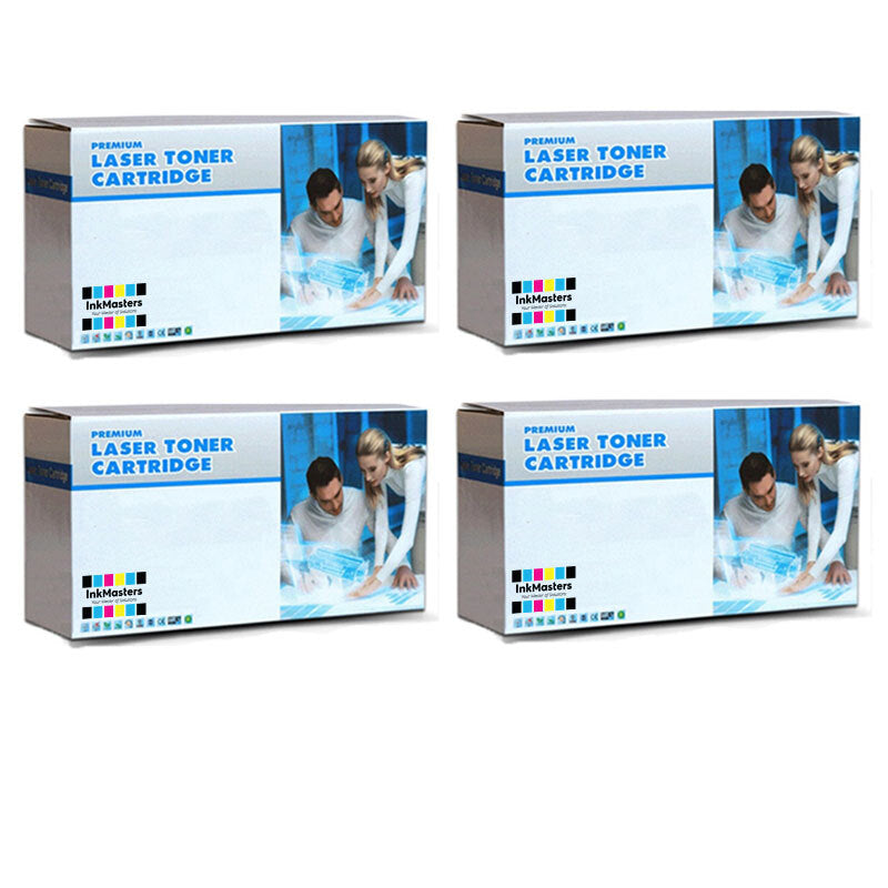 4 Pack HP 128A Compatible Toner Cartridges CE320A-CE323A 1BK,1C,1M,1Y