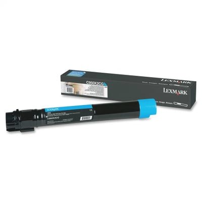 Genuine Lexmark C950 C950X2CG Cyan Extra High Capacity Toner Cartridge 22000 Pages