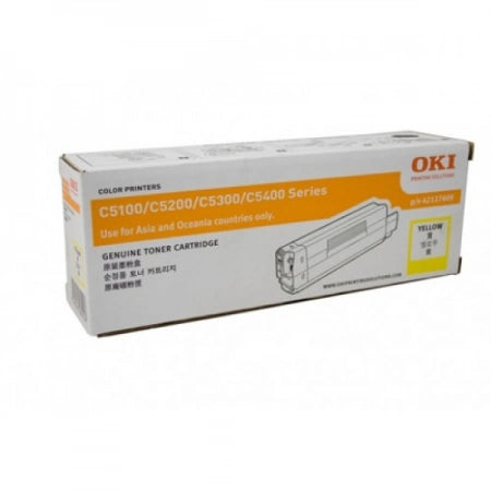 OKI C5100 42127409 Yellow Genuine Toner Cartridge 5,000 Prints