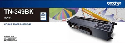 Genuine Brother TN349BK Black Toner Cartridge 6K Print Yield
