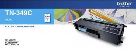 Genuine Brother TN349C Cyan Toner Cartridge 6K Print Yield